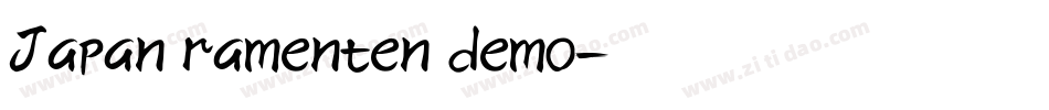 Japan ramenten demo字体转换
